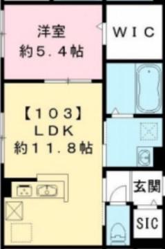 ルナメゾン(1LDK/2階)の間取り写真