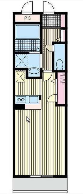 パセオ三軒茶屋(ワンルーム/3階)の間取り写真
