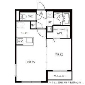 フェーラシュヴァル菊水(1LDK/2階)の間取り写真
