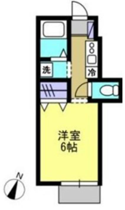 フェアリーランド(1K/1階)の間取り写真