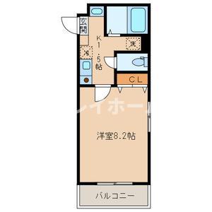 サンライトヒルズ(1K/2階)の間取り写真