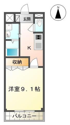 さくら メゾン(1K/1階)の間取り写真