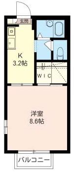 ＪＲ根岸線 本郷台駅 徒歩11分 2階建 築24年(1K/1階)の間取り写真