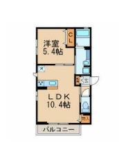 ブランド―ル押上(1LDK/2階)の間取り写真