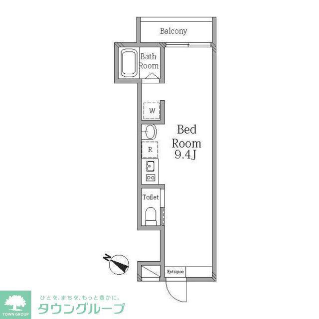 MQUARTO江田(ワンルーム/3階)の間取り写真