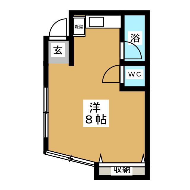 LA MAISON DE S(ワンルーム/1階)の間取り写真