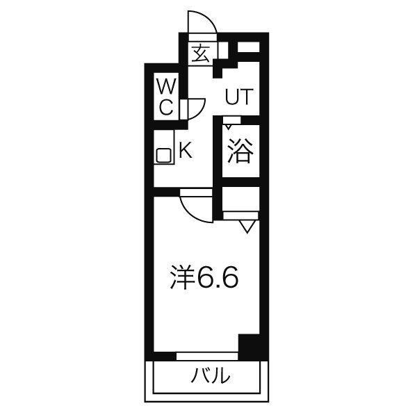和 NAGOMI(1K/3階)の間取り写真