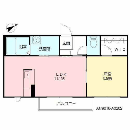 ディアノンSTAGE I (1LDK/2階)の間取り写真