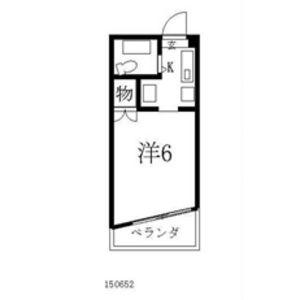 ピア向が丘(1K/2階)の間取り写真
