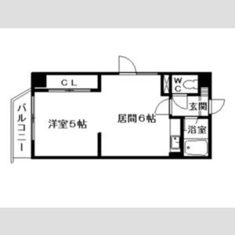 MOREHONGO(1DK/7階)の間取り写真