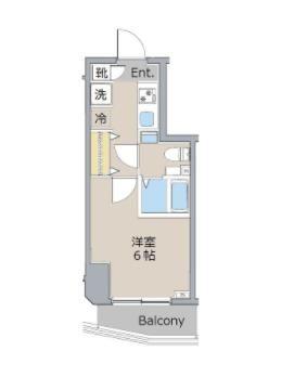 CREVISTA池袋本町(1K/5階)の間取り写真