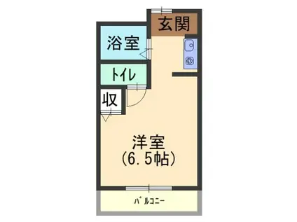 アミケンハイツ(ワンルーム/7階)の間取り写真