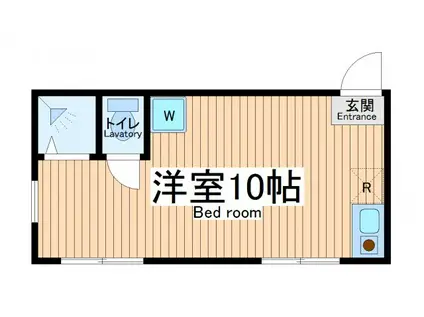 ティーエム市場大和町(ワンルーム/1階)の間取り写真