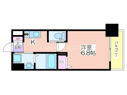 AVANTIO GRANDE(1K/1階)の間取り写真