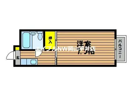 コーポすずらん(1K/1階)の間取り写真