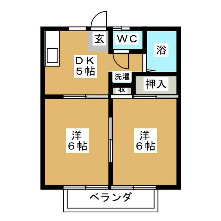 グランドハイツコタケ 2階階 間取り