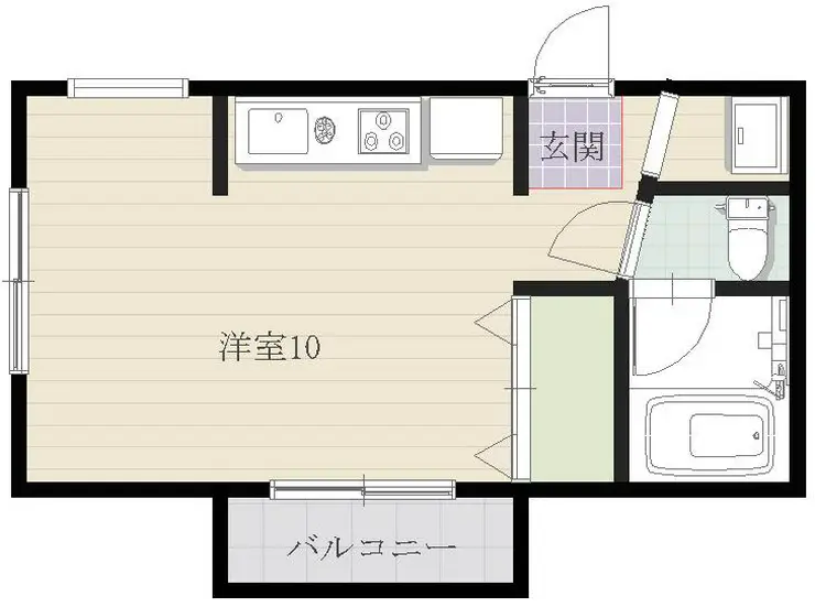 カーサヒルサイドF 2階階 間取り