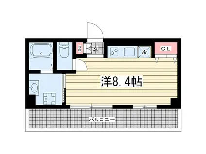 レガーロ雲井(1K/5階)の間取り写真