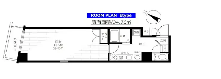 ステージファースト神田 6階階 間取り