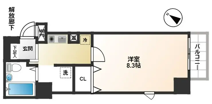 シティハイツ新小岩 3階階 間取り