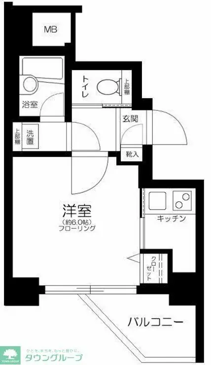 ロアール北新宿 8階階 間取り
