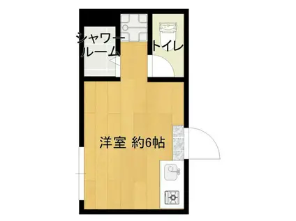 中倉コーポ(ワンルーム/4階)の間取り写真