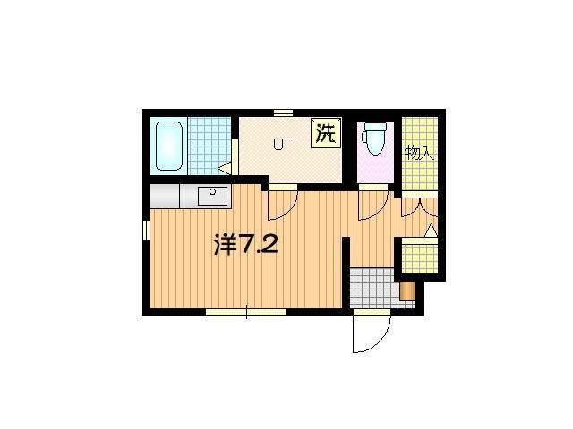 LE MEILLEUR馬場町(ワンルーム/1階)の間取り写真