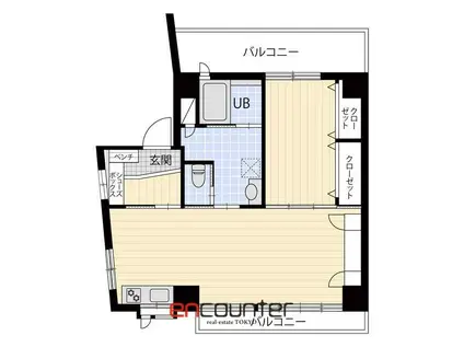 セリタビル(1LDK/4階)の間取り写真