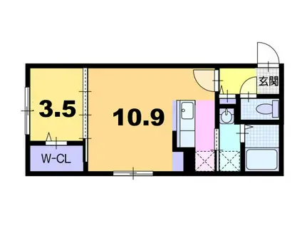 シティノーブル栄通(1LDK/3階)の間取り写真