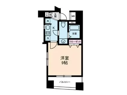 エルフラット鶯谷(1K/12階)の間取り写真