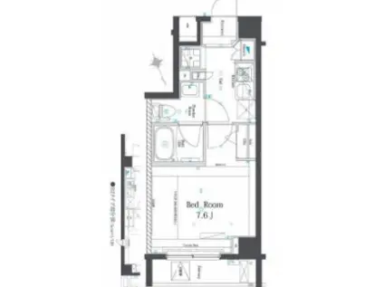 AZEST赤塚新町(1K/2階)の間取り写真