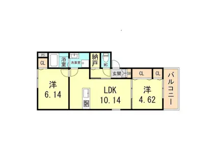 MAISON DE SO(2LDK/2階)の間取り写真