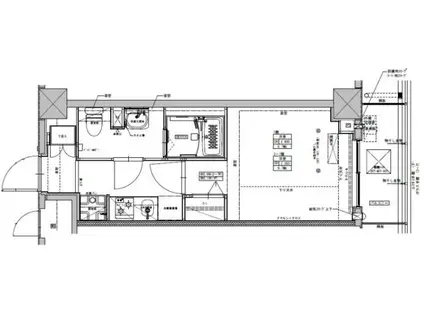 レジデンス船橋東中山(1K/3階)の間取り写真