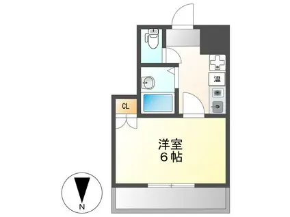 VIVIAN尾頭橋(1K/8階)の間取り写真