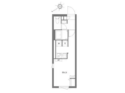 エルファーロ池尻(ワンルーム/3階)の間取り写真