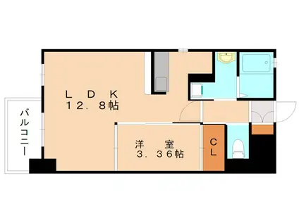 GALA PLATINUM COURT(1LDK/8階)の間取り写真