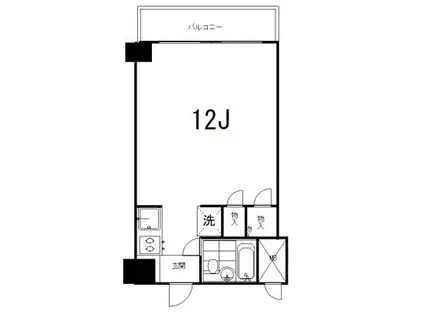 ルイマーブル乃木坂(ワンルーム/3階)の間取り写真