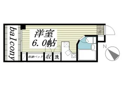 ラ・パルフェ・ド・立川ナンバー1(ワンルーム/5階)の間取り写真