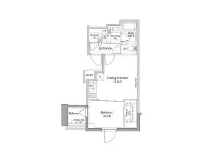 ザ・パークハビオ横浜関内(1DK/10階)の間取り写真