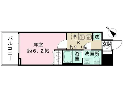 エヌステージ西所沢駅前(1K/10階)の間取り写真