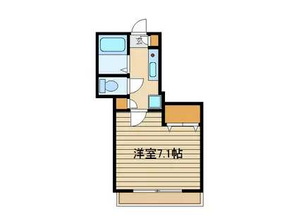 メゾンドミレ(1K/2階)の間取り写真