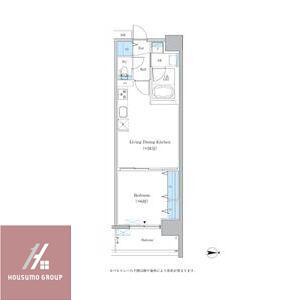 グランセジュール大国町(1LDK/6階)の間取り写真