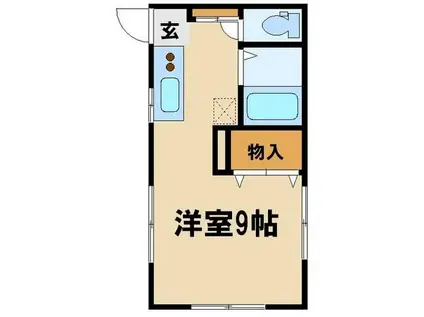 ハイツユウ(1K/2階)の間取り写真