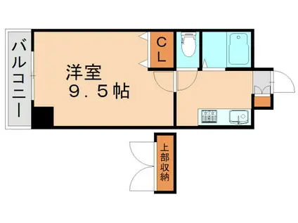 ギャラン南小倉(1K/10階)の間取り写真