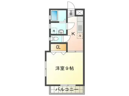 ルーチェ(1K/1階)の間取り写真