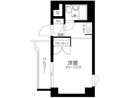 日神パレス西台第2(ワンルーム/4階)の間取り写真