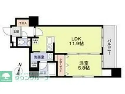 相模大野8丁目計画(1LDK/5階)の間取り写真
