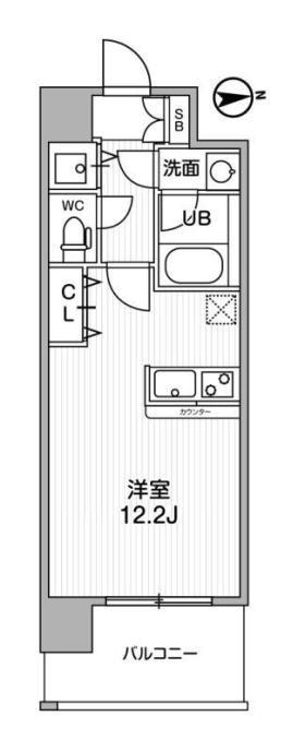 LA DOUCEUR豊中南(ワンルーム/7階)の間取り写真