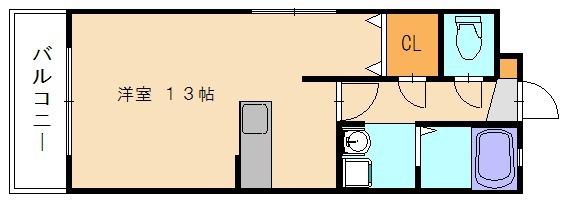 AQUA波多江駅前(1LDK/6階)の間取り写真