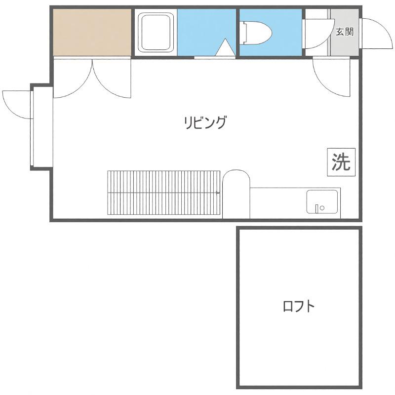 AMS新札幌I(ワンルーム/2階)の間取り写真